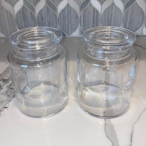 Glass Apothecary Jar 2-Piece Set